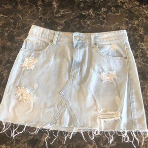 Aeropostale DISTRESSED DENIM SKIRT
